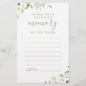 Elegant Wildflower deelt een geheugen-vrijgezellen (Voorkant)