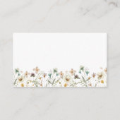 Elegant Wildflower Enclosure Card Informatiekaartje (Achterkant)