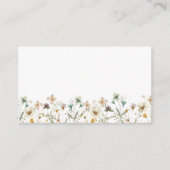 Elegant Wildflower Enclosure Card Informatiekaartje (Voorkant)
