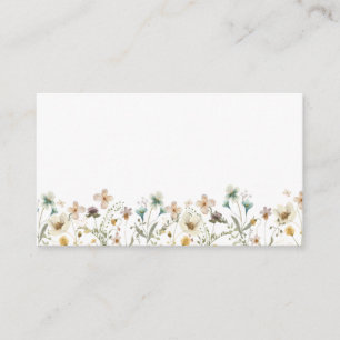 Elegant Wildflower Enclosure Card Informatiekaartje