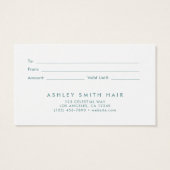 Elegant Wildflower Field Gift Kaart (Achterkant)