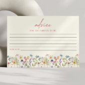 Elegant Wildflower Floral Baby shower Advieskaart