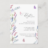 Elegant Wildflower Floral Enclosure Kaart (Voorkant)