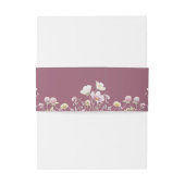 Elegant Wildflower Floral Flowers Wedding Uitnodigingen Wikkel (Achterkant Voorbeeld)