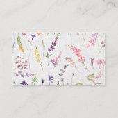 Elegant Wildflower Floral, neem een recept mee Informatiekaartje (Achterkant)