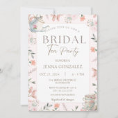 Elegant Wildflower Floral Tea Party Vrijgezellenfe Kaart (Voorkant)