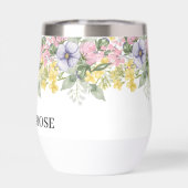 Elegant Wildflower Floral Wedding  (Achterkant)