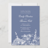 Elegant Wildflower Garden Script Weddenschap Kaart (Voorkant)