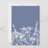 Elegant Wildflower Garden Script Weddenschap Kaart (Achterkant)