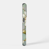 Elegant Wildflower iPhone daisy with Stained Glass iPhone Hoesje (Rechterkant)