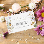 Elegant Wildflower Kaart Raffle Enclosure