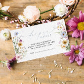 Elegant Wildflower Kaart Raffle Enclosure