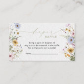 Elegant Wildflower Kaart Raffle Enclosure (Voorkant)