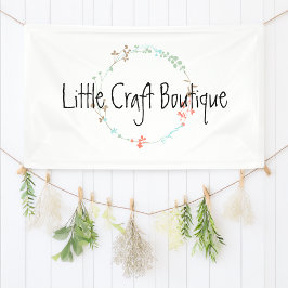 Elegant Wildflower Line Art Wreater Spandoek