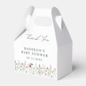 Elegant Wildflower Meadow Baby shower Bedankdoosjes (Voorkant Zijde)