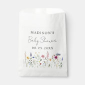 Elegant Wildflower Meadow Baby shower Bedankzakje (Voorkant)