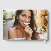 Elegant Wildflower Meadow Foto Afstudeerfeest Gastenboek (Achterkant)