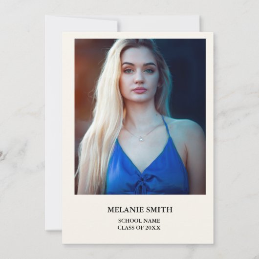 Elegant Wildflower Meadow Garden Afstuderen Aankondiging (Achterkant)