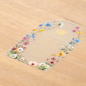 Elegant Wildflower Meadow Garden Twin Afstuderen Acryl Uitnodigingen (Laagn)