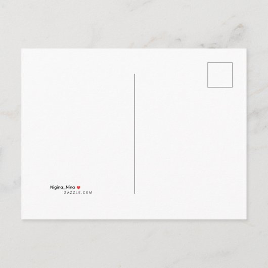 Elegant Wildflower Meadow Line Art Uitnodiging Briefkaart (Achterkant)