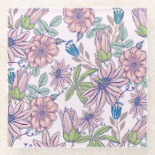 Elegant Wildflower Meadow Pattern Onderzetter (Voorkant)