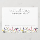 Elegant Wildflower Meadow Vrijgezellenfeest Advieskaart (Voorkant)