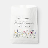 Elegant Wildflower Meadow Vrijgezellenfeest Bedankzakje (Voorkant)