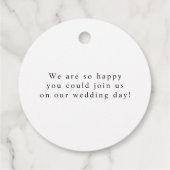 Elegant Wildflower Meadow Wedding Bedankjes Labels (Achterkant)