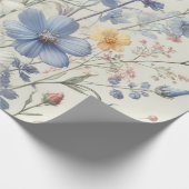Elegant Wildflower Patroon Inpakpapier (Hoek)