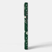 Elegant Wildflower Pattern on Dark Green  Case-Mate iPhone Case (Achterkant / Links)