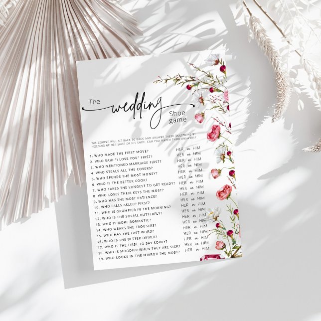 Elegant Wildflower Roos bruiloft schoen spel (Creator heeft geüpload)
