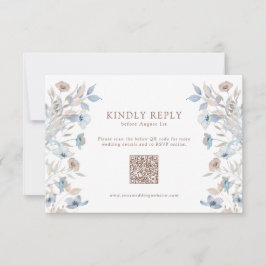 Elegant Wildflower RSVP Kaartje