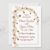 Elegant Wildflower Rustic Boho Vrijgezellenfeest Kaart (Voorkant)