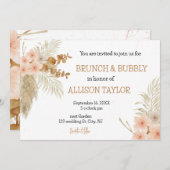 Elegant Wildflower Rustic Boho Vrijgezellenfeest Kaart (Voorkant / Achterkant)