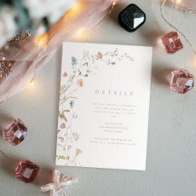 Elegant Wildflower Rustic Boho Wedding Details