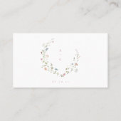 Elegant Wildflower Rustic Boho Wedding Details Plaatskaartje (Achterkant)