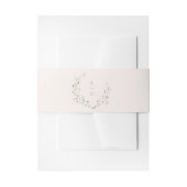 Elegant Wildflower Rustic Boho Wedding Monogram Uitnodigingen Wikkel (Voorkant Voorbeeld)