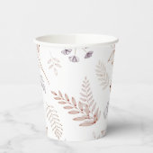 Elegant Wildflower Rustic Floral Garden Paper Cup Papieren Bekers (Links)