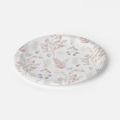 Elegant Wildflower Rustic Floral Garden Plate Papieren Bordje (Gekanteld)