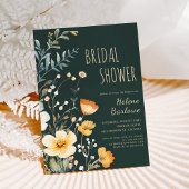 Elegant Wildflower Rustiek Moody Vrijgezellenfeest Kaart