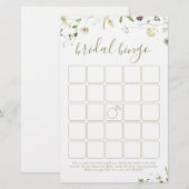 Elegant Wildflower Rustisch vrijgezellenfeest bing (Voorkant / Achterkant)