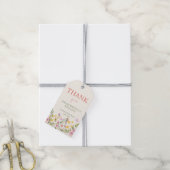 Elegant Wildflower Spring Baby shower Bedankt Cadeaulabel (Met Touw)