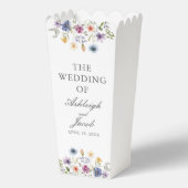 Elegant Wildflower Spring Wedding Custom Popcorn Bedankdoosjes (Voorkant)