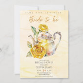 Elegant Wildflower theefeest vrijgezellenfeest Kaart (Voorkant)