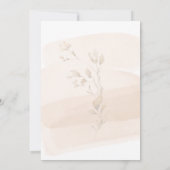 Elegant Wildflower Tuin Baby shower Uitnodiging (Achterkant)