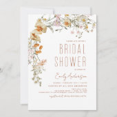 Elegant Wildflower Vrijgezellenfeest Boho Elegant Kaart (Voorkant)