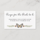 Elegant Wildflower Vrijgezellenfeest Deel een rece Informatiekaartje (Voorkant)