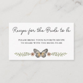 Elegant Wildflower Vrijgezellenfeest Deel een rece Informatiekaartje