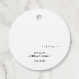 Elegant Wildflower Vrijgezellenfeest Favor Tags Bedankjes Labels