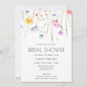 Elegant Wildflower Vrijgezellenfeest Kaart (Voorkant)